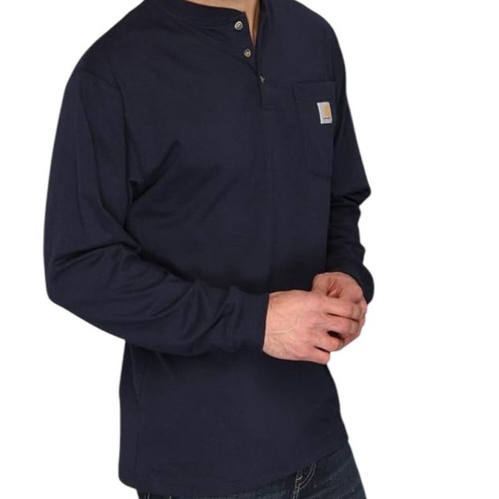 NWOT CARHARTT FLAME RESISTANT MEN'S LONG SLEEVE SHIRT, COTTON MEN'S SIZE 2XL
